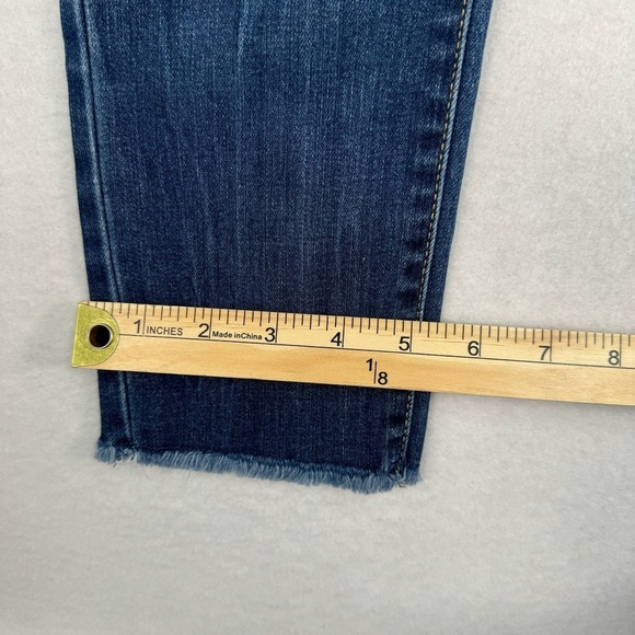 Seven 7 Hollywood Skinny Jeans Womens Size 8 Medium Blue Rainbow High Rise - Picture 13 of 14